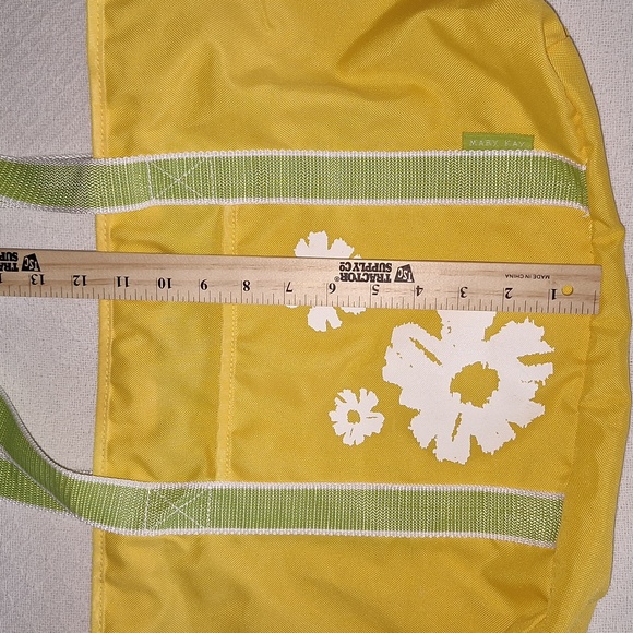 🌼 Mary Kay yellow and green floral tote bag/shoulder bag purse. - Picture 3 of 16